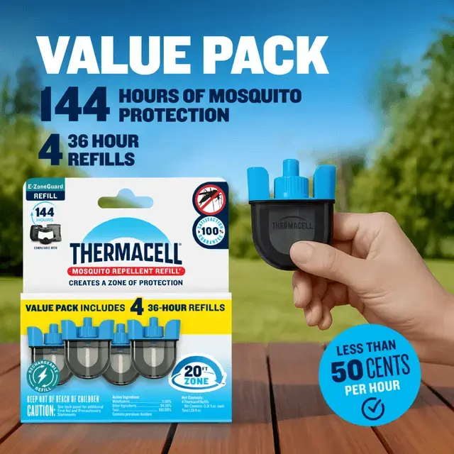 E-ZoneGuard Rechargeable Mosquito Repellent Refills | Thermacell - Image 11