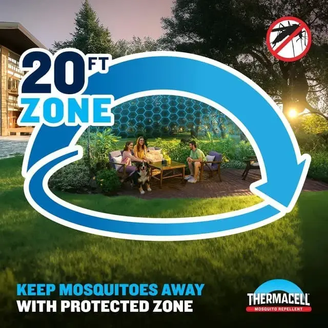 E-ZoneGuard Patio 5.5Hr Rechargeable Mosquito Repeller... | Thermacell - Image 4